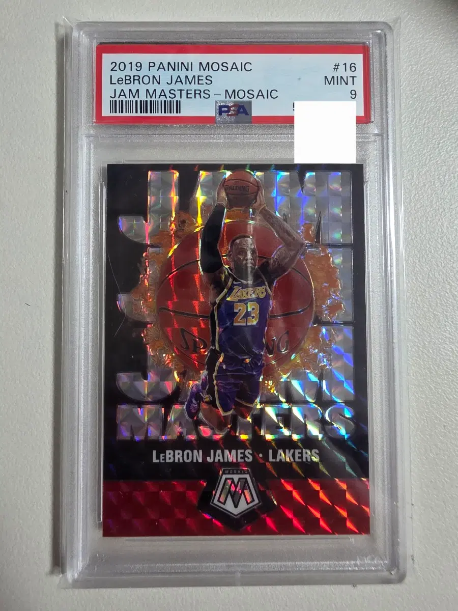 2019-20 nba 르브론 제임스 모자익 psa 9 la레이커스