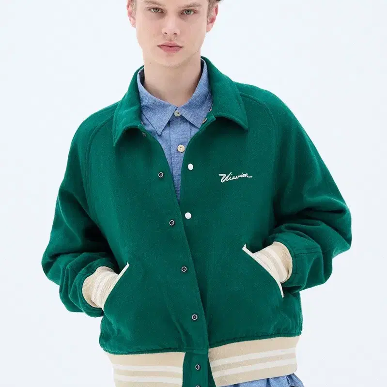 [4]비즈빔 26SS Crestwood Varsity 크레스트우드 바시티 자켓 그린