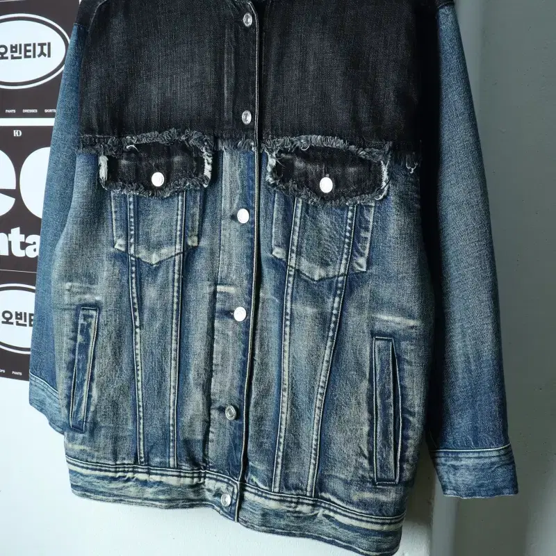 W(S-M) 베르니스 집업 바람막이 점퍼자켓 19SS 데님-H40081
