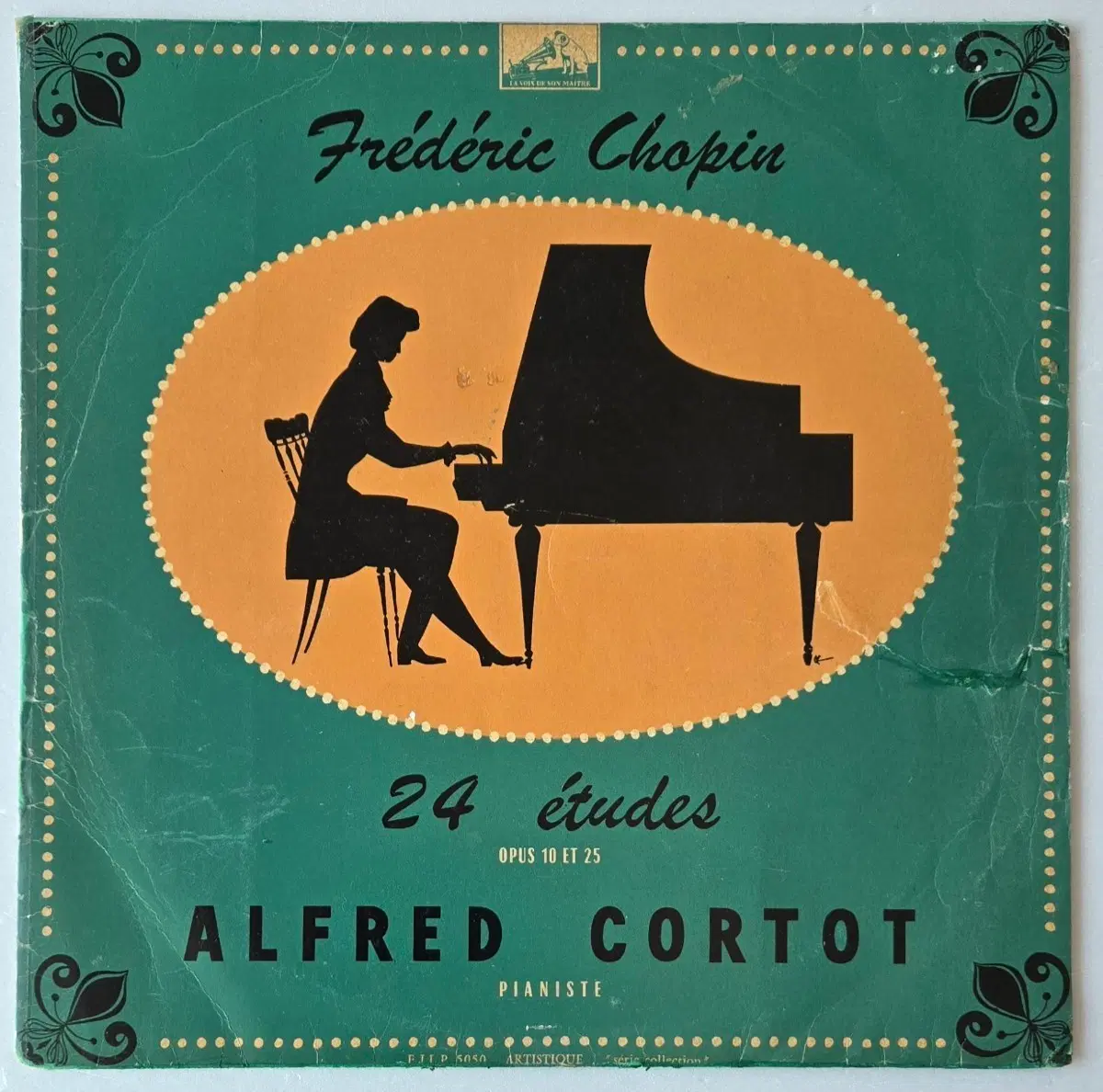 Alfred Cortot - Chopin 24 Etudes Op.10 & 25 LP (프랑스 오리지널 1955, La Voix de son Maitre, MONO )