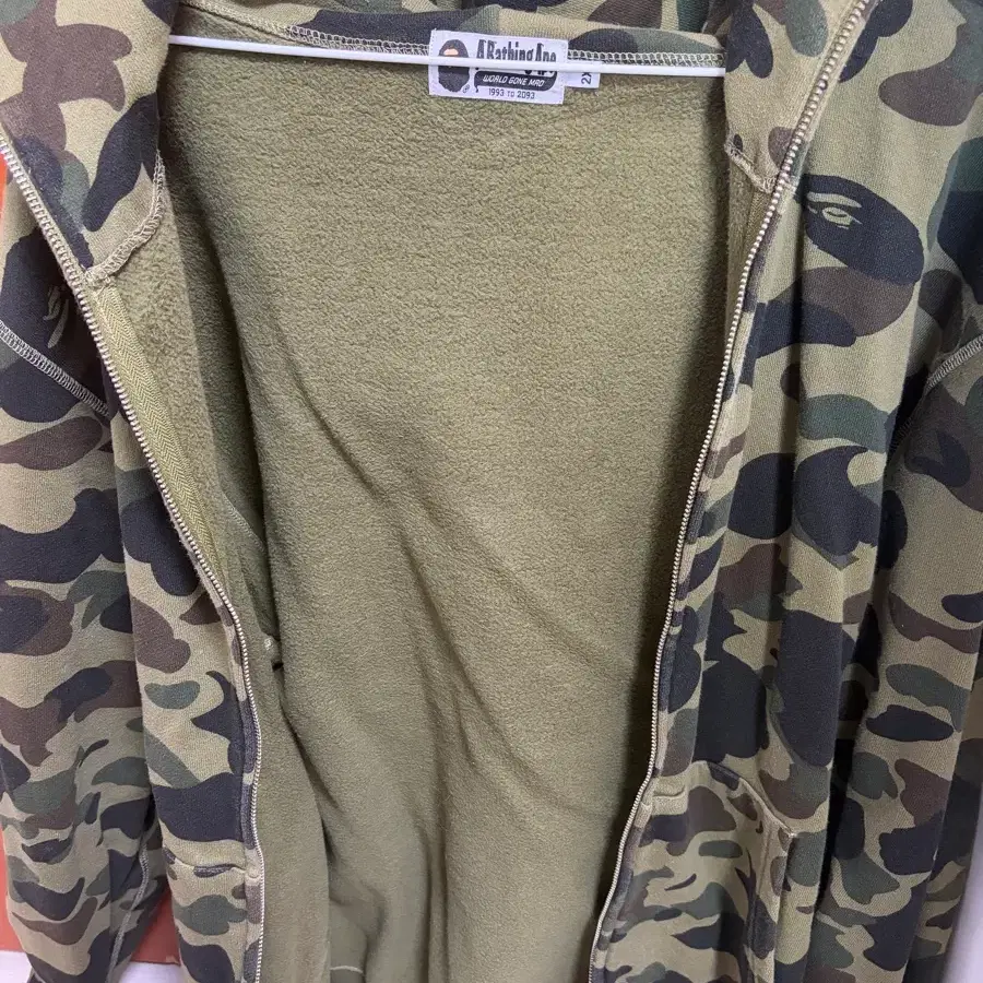 베이프 후드집업 녹계 2XL