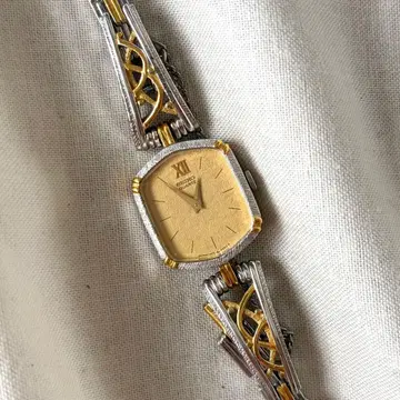 가동 SEIKO 빈티지 주얼리 워치 스퀘어 골드