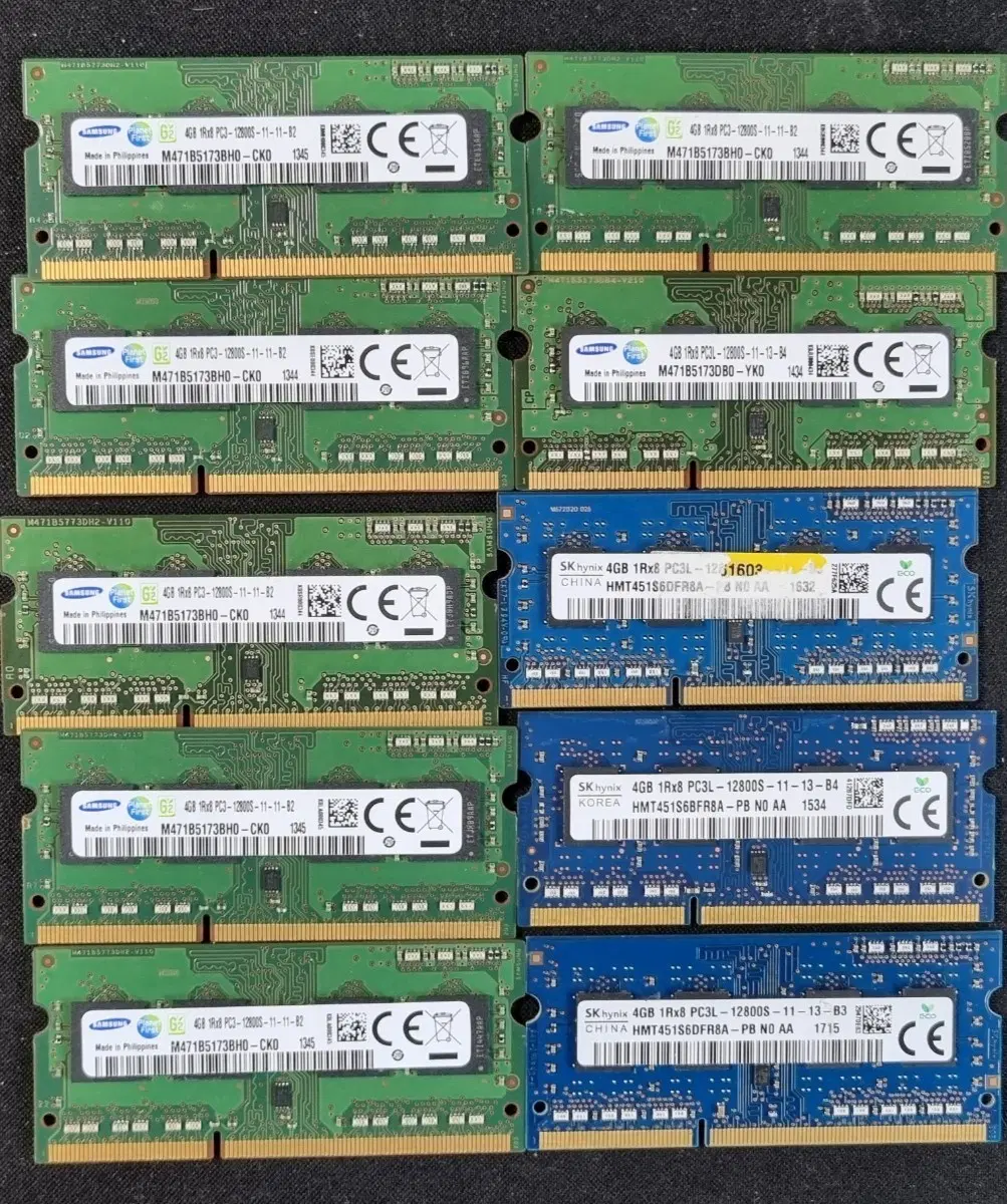 삼성 DDR3 PC3-12800 4GB / SK하이닉스 DDR3 PC3L-12800 4GB