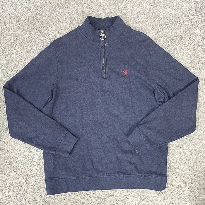 바버 긴팔 기모 반집업 티셔츠 100