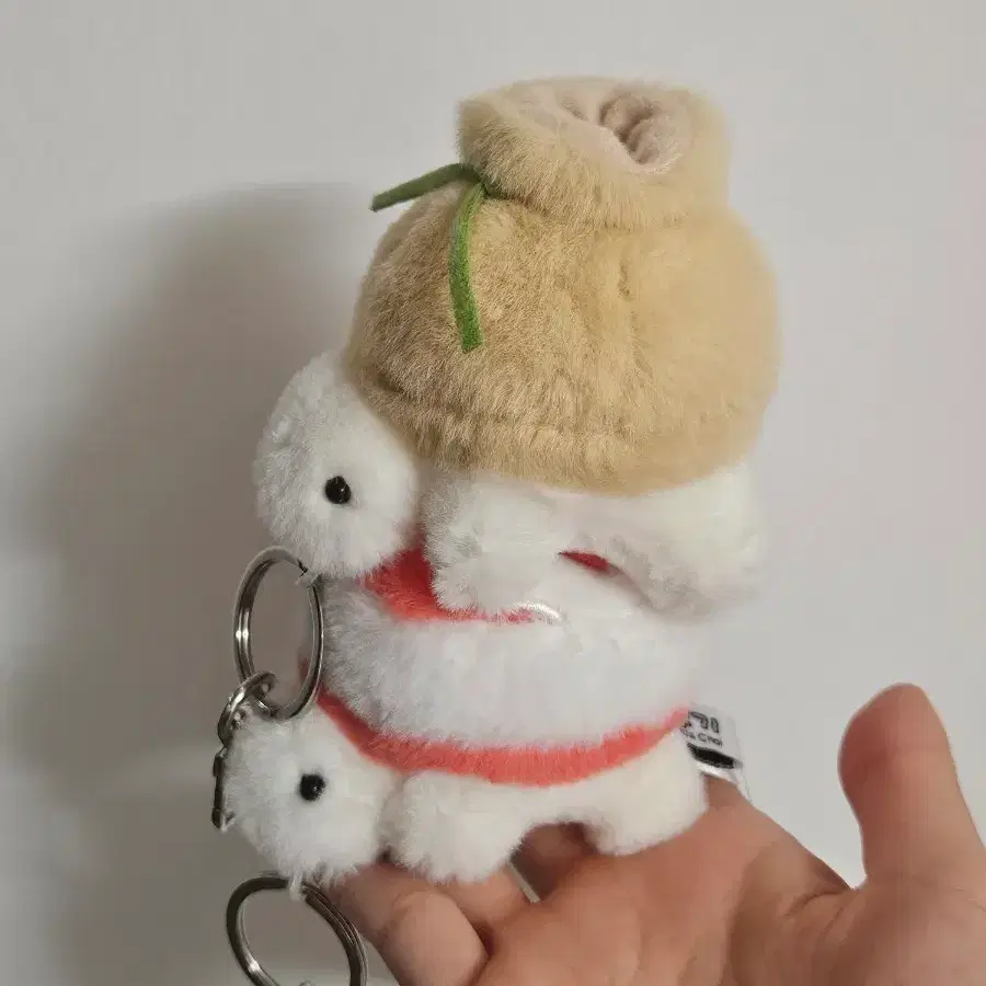 거북이 샤브샤브 거부기 유부 커플 인형 키링 세트