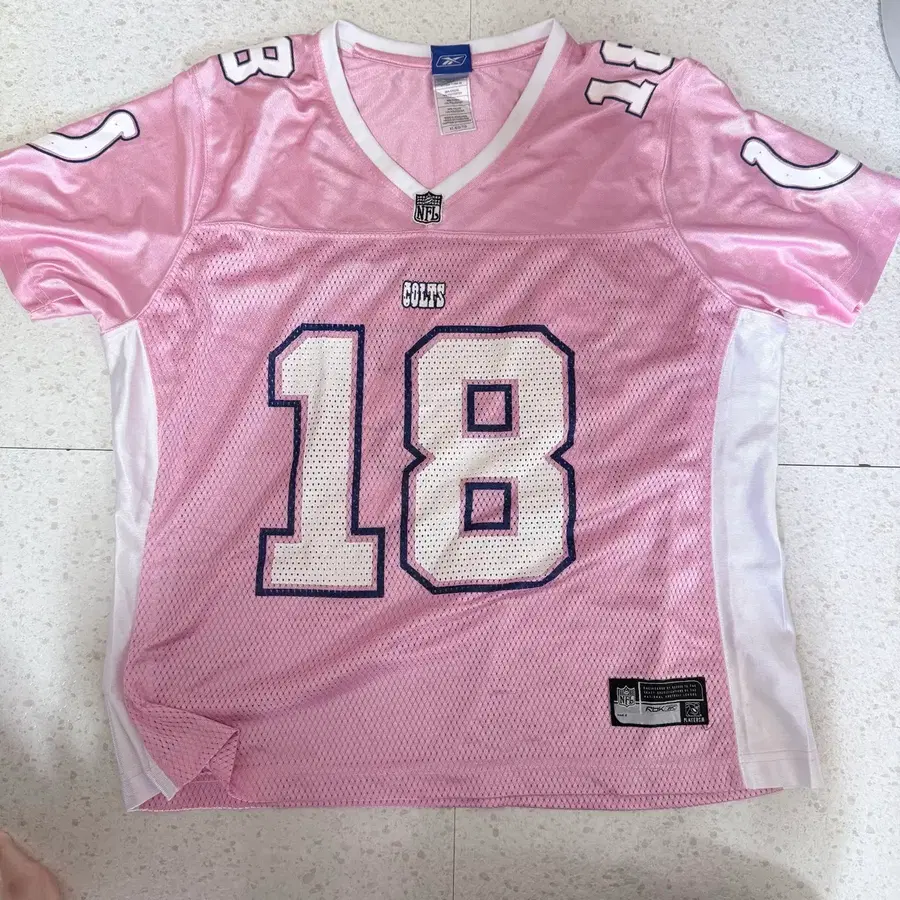 NFL 핑크 빈티지 유니폼 반팔티