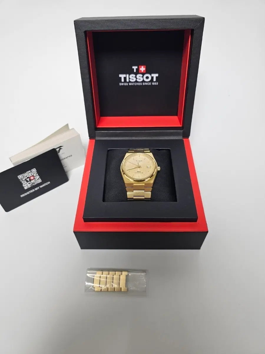 티쏘 PRX 오토 시계 골드 40mm