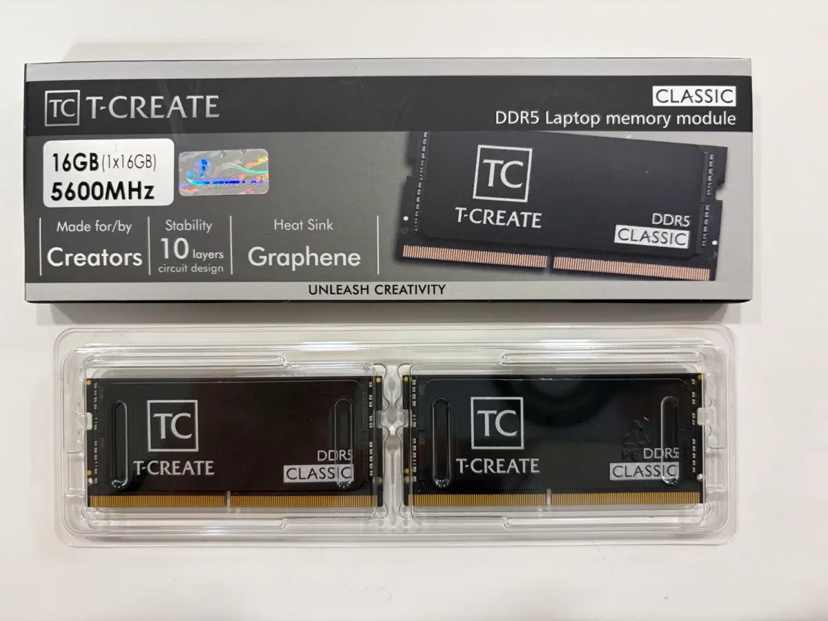 TeamGroup T-CREATE DDR5-5600 32GB (16GB 2개) 노트북램