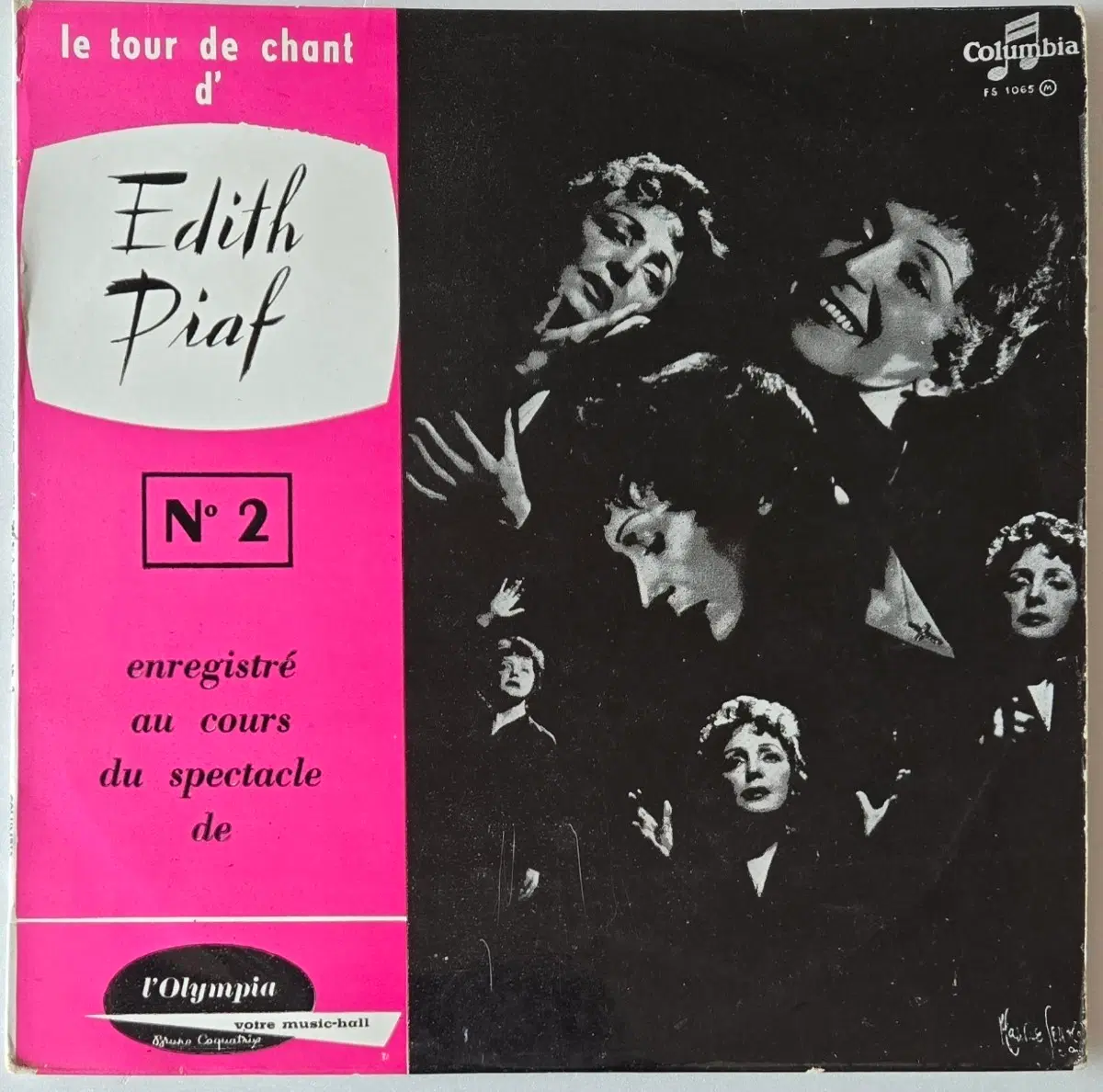 에디트 피아프 - Olympia Live No.2 & No.3 10인치 2 LP ( 1950s 오리지널 프랑스 Columbia, MONO )