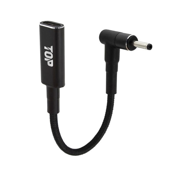PD100W C타입 to DC 3.0x1.0 노트북 충전 젠더 15cm