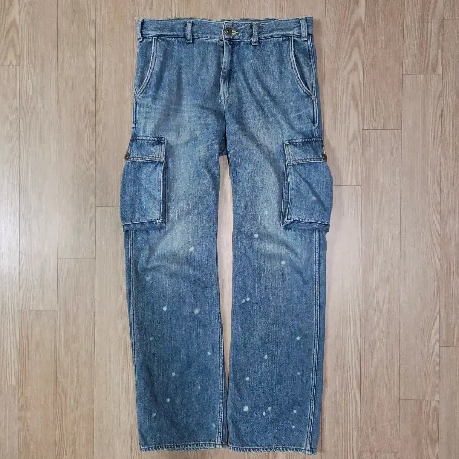 inparchthys kerri 카고 데님 팬츠