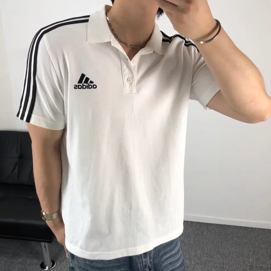 아디다스 정품 삼선 pk 흰검