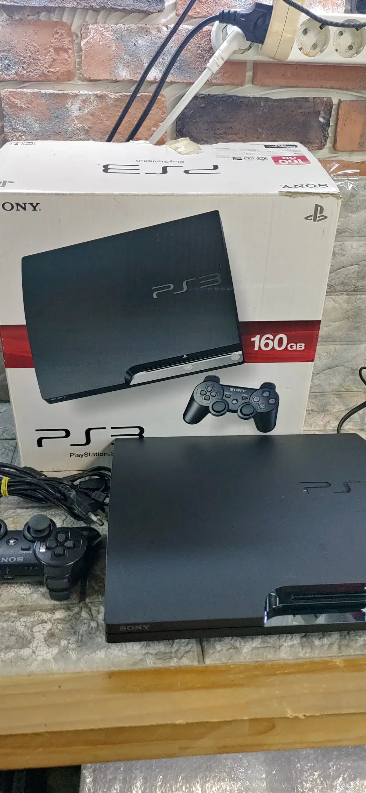 소니 ps3 (cech-2505a ) 중고 1인 박스셋 320기가 교체