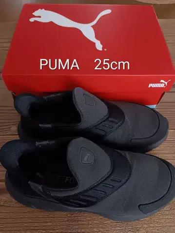 PUMA 스니커즈 25cm 블랙 슬립온