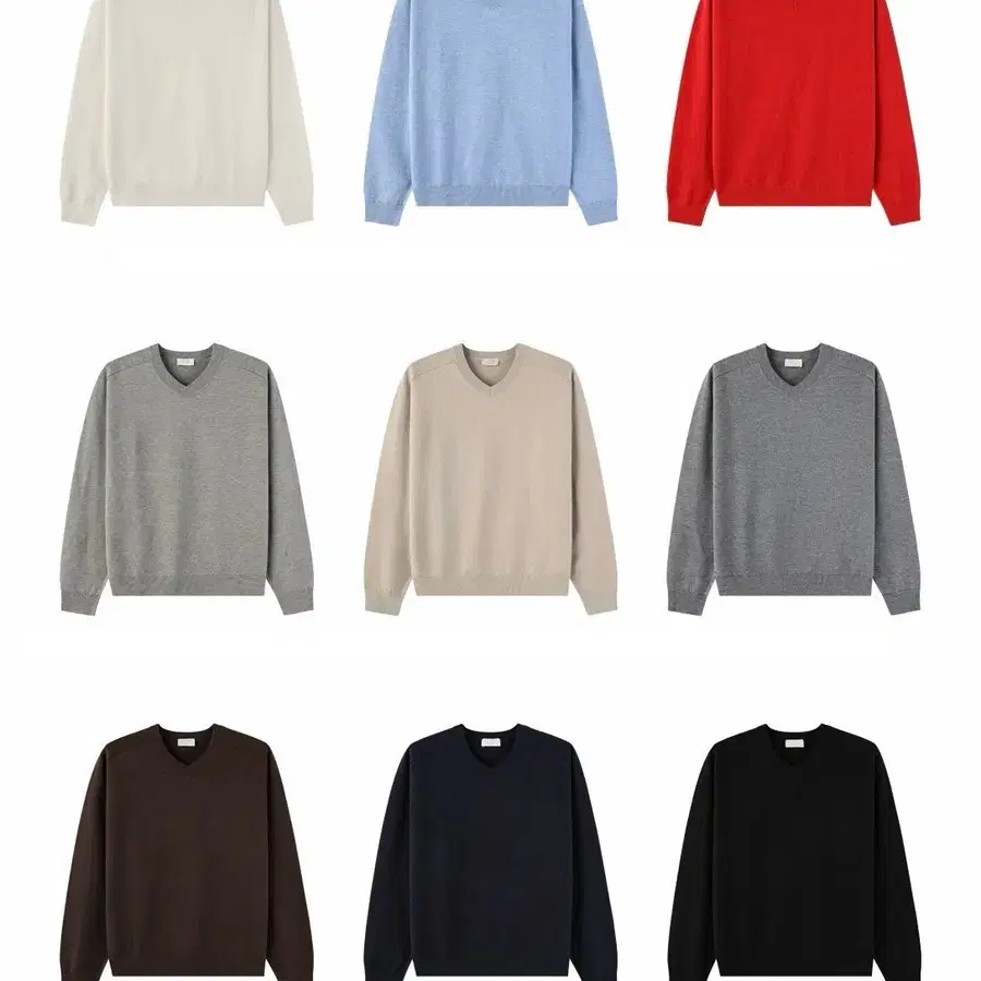 LAINE VISCOSE 워셔블 V넥니트 9color