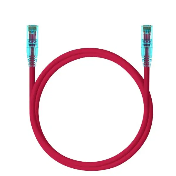 10Gbps UTP 다이렉트배열 네트워크 Cat.6 케이블 레드 5m
