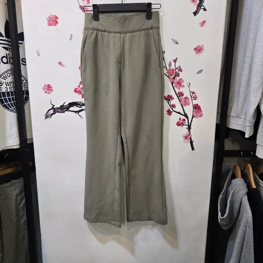 젝시믹스 카키 슬랙스 바지 S 기모