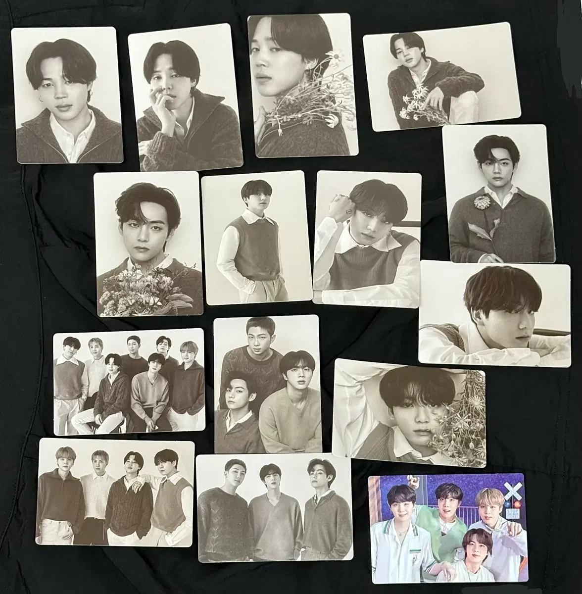 [일괄 23장] BTS MONOCHROME Miniptc 방탄소년단 모노크롬 정국 뷔 지민 남준 제이홉 슈가 소우주 미니포카
