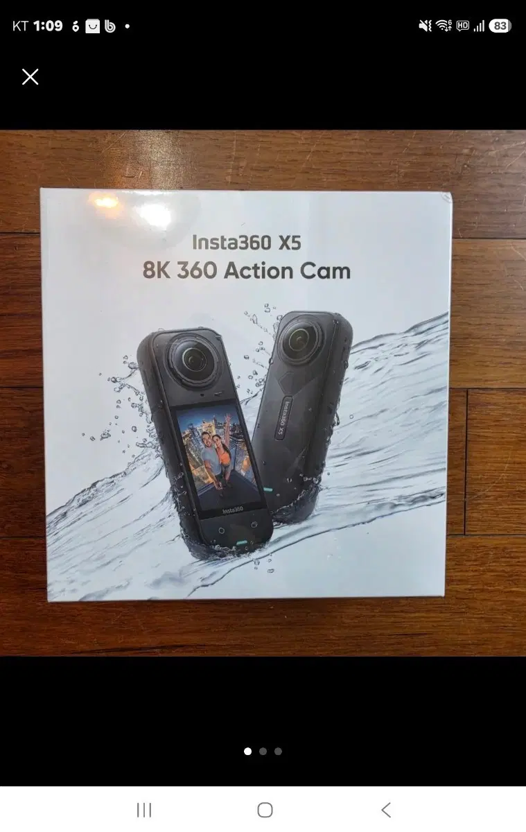 인스타360 X5 8K 액션캠 미개봉 새상품