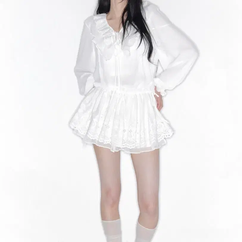 더티스 페탈 블룸 원피스 아이보리