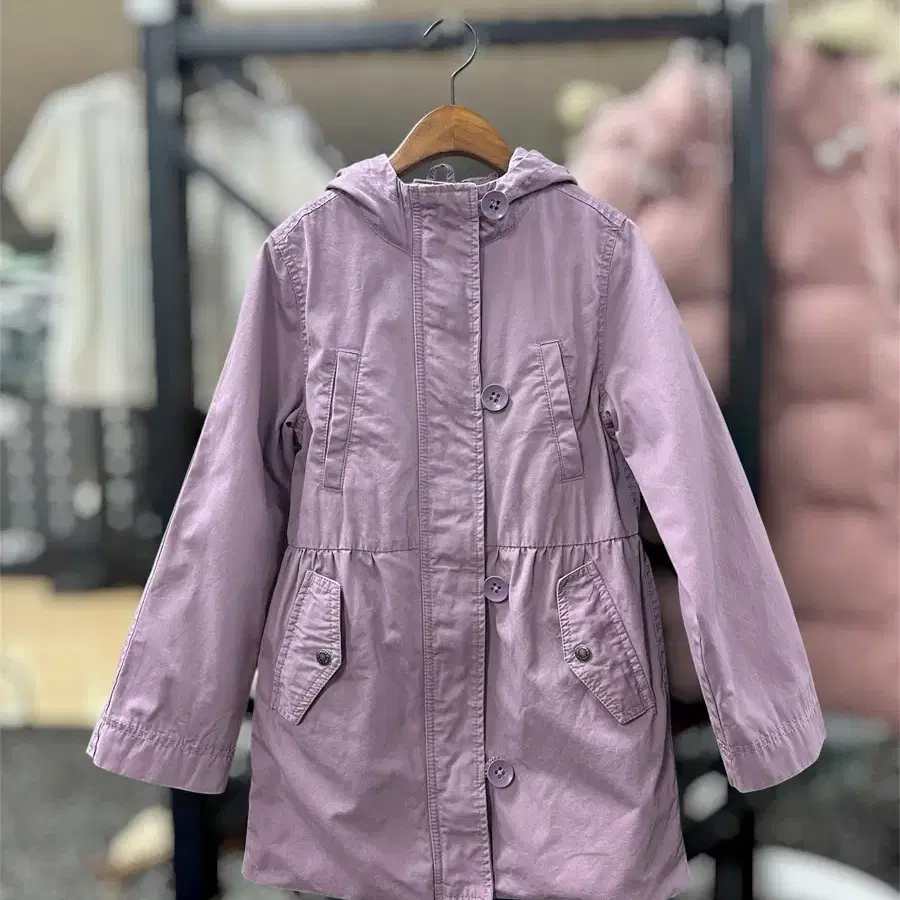 [I65] GAP KIDS 라벤더 후드 자켓 L 레귤러(140cm)