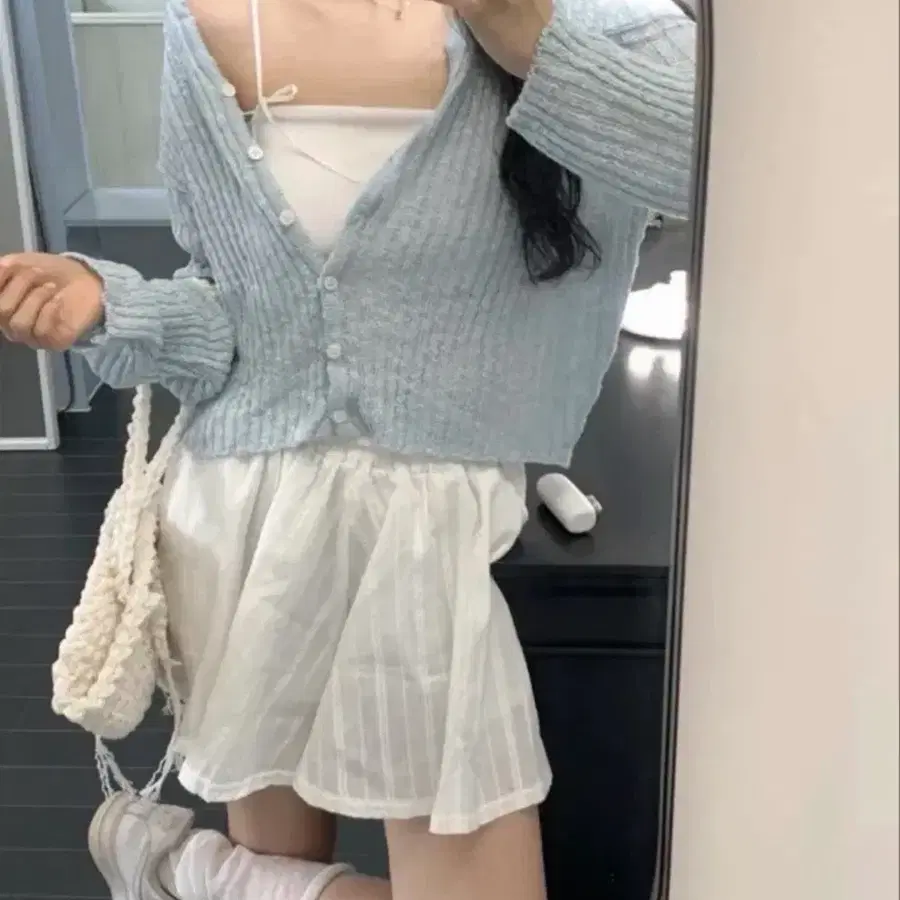 에이딘에이블 코디세트 가디건 스커트 제니오 영앤리치