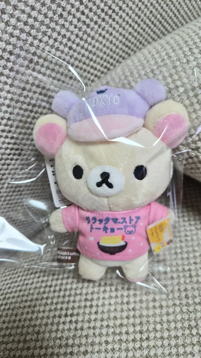 텍 부착 새상품] 리락쿠마 스토어 도쿄역 한정판 기차 티켓 코리락쿠마 키링 인형