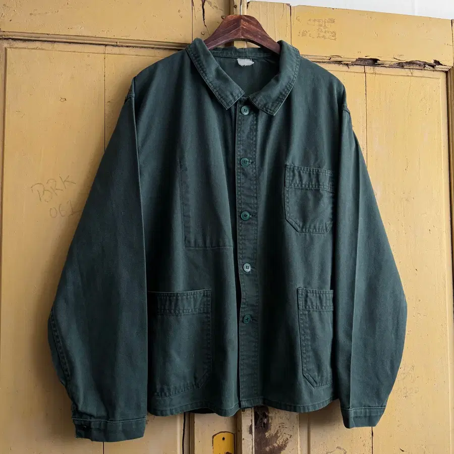 [XL]70's 빈티지 포레스트 그린 프렌치 워크자켓