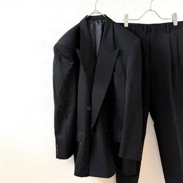 더블 브레스트 수트 셋업 자켓 슬랙스 안감 부착 빅