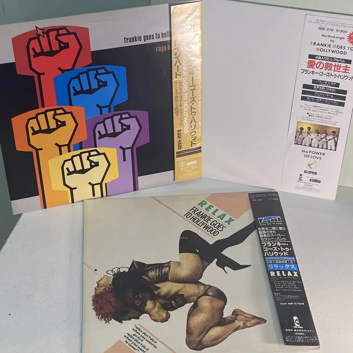(수입중고LP-신스팝) Frankie Goes To Hollywood -싱글 3매 일괄