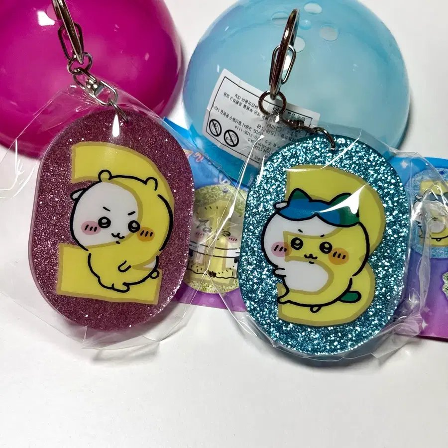 먼작귀 치이카와 하치와레 라메 아크릴 키홀더 키링 가챠 1탄