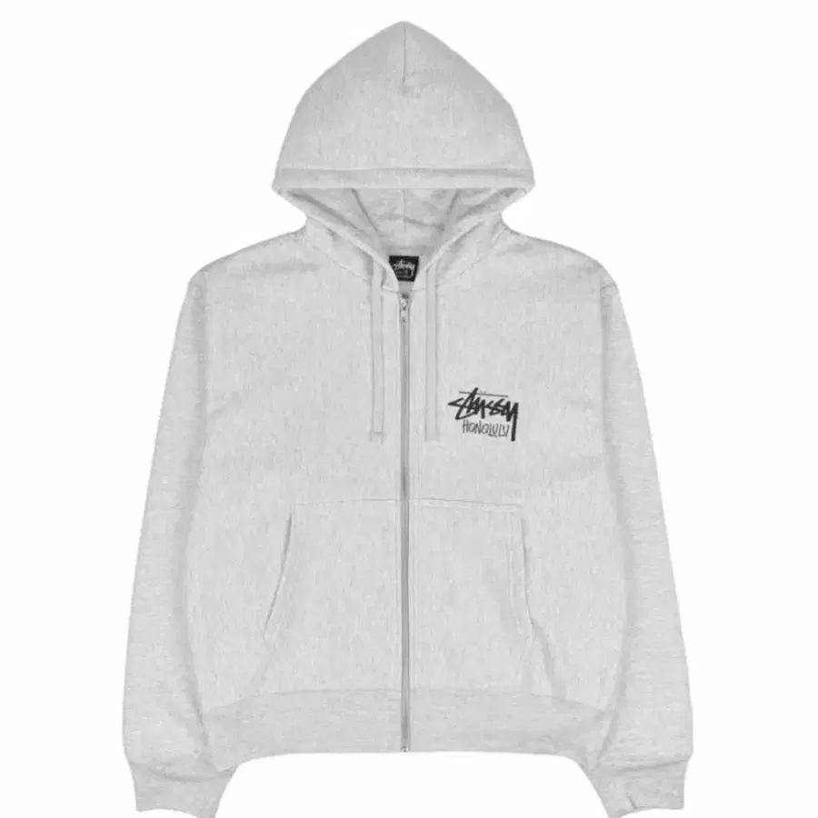 [XL] 스투시 호놀롤루 후드집업 애쉬헤더