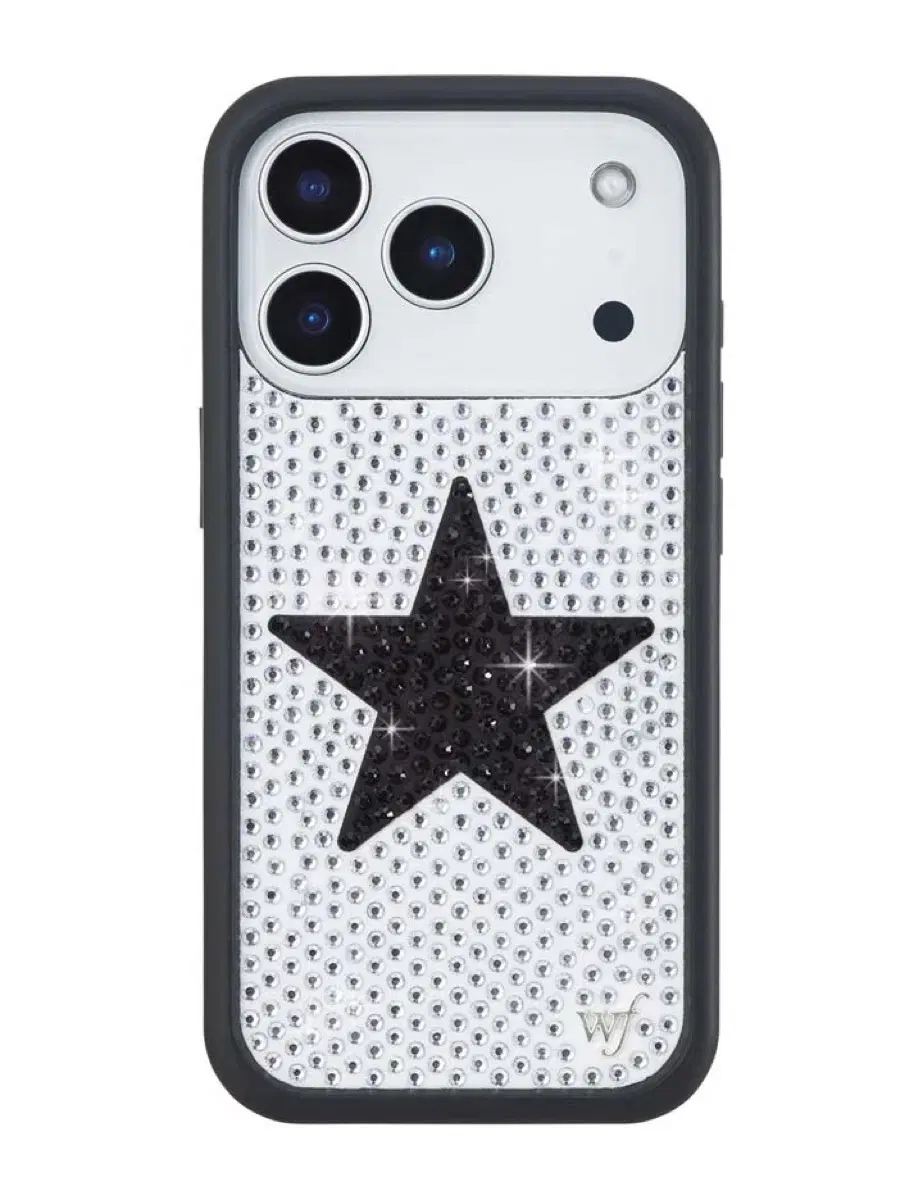 와일드플라워 Rhinestone Star| White and Black 아이폰케이스