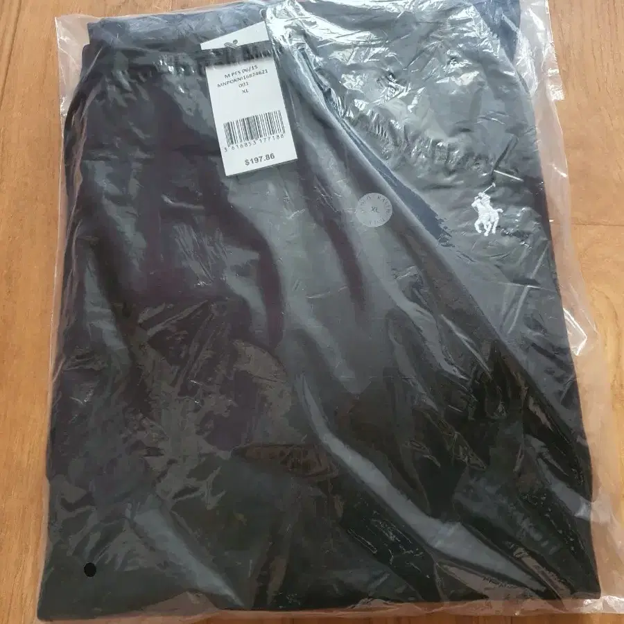 폴로 랄프로렌 후드티 블랙 xl