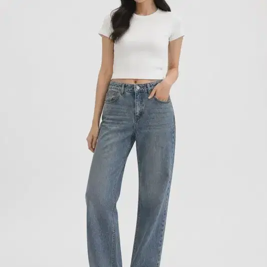 버커루 네이비 여자 66-90 청바지 O5298
