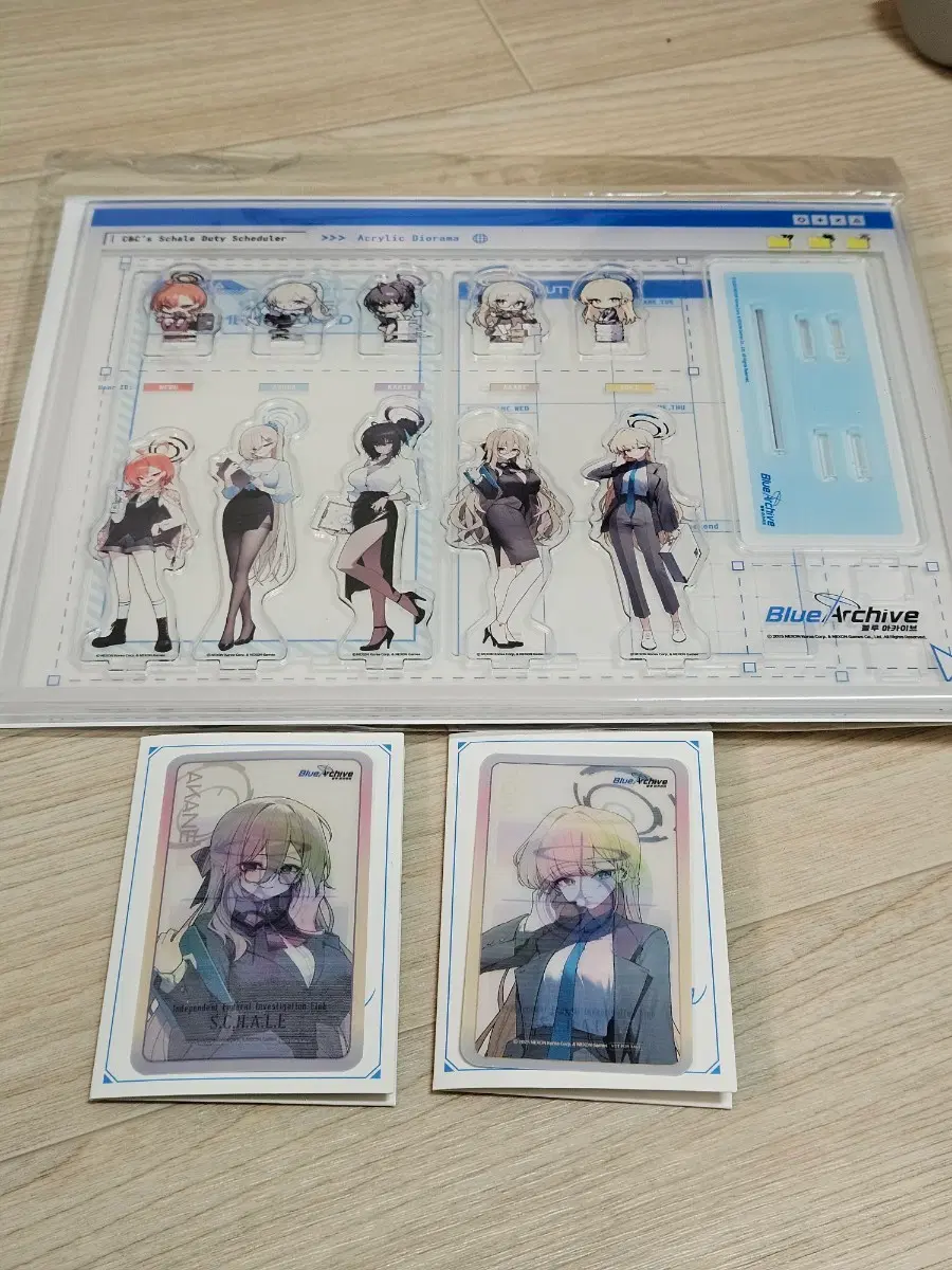 블루아카이브 애니메이트 C&C 아크릴보드, 홀로그램카드