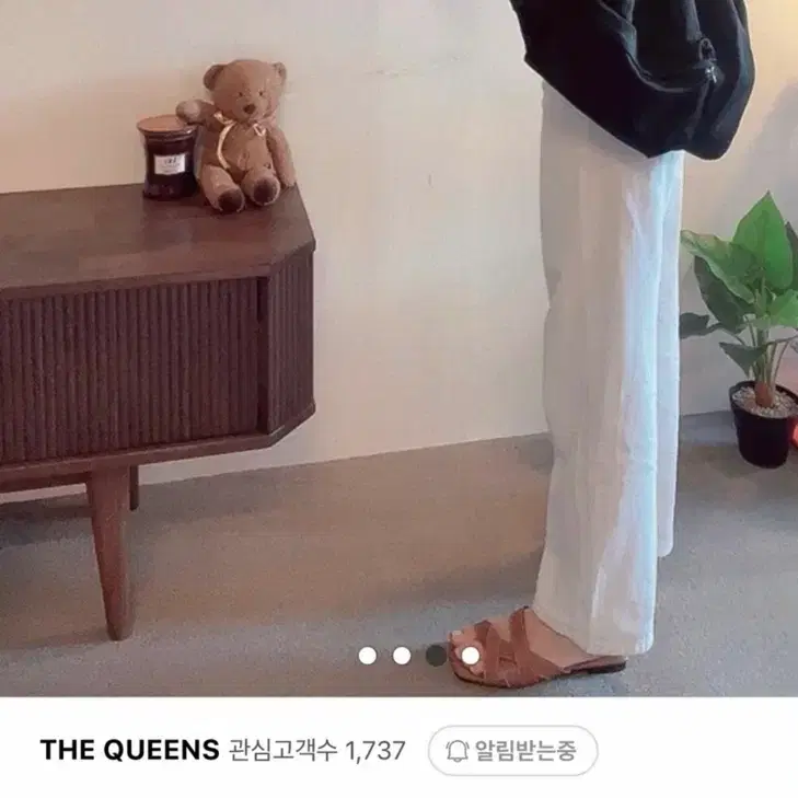 화이트 코튼 와이드 데님 (새상품)