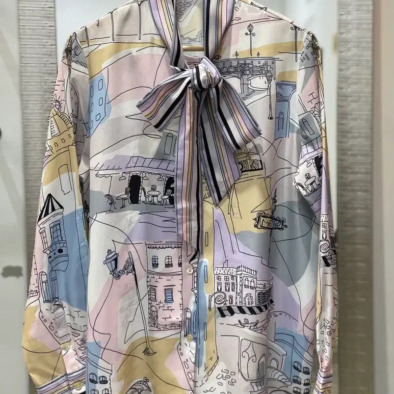 A collection 패턴 블라우스 13R