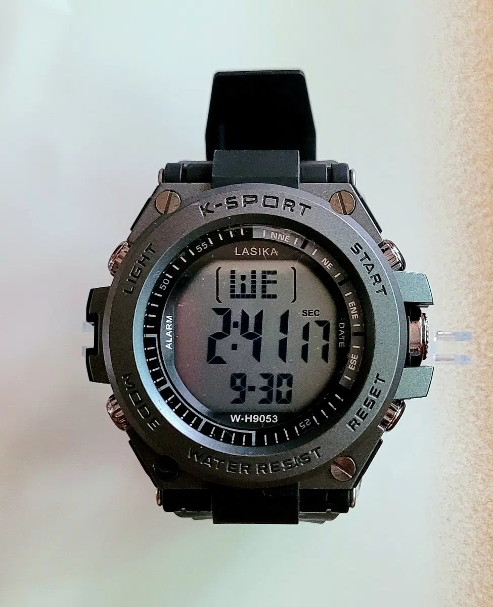 라스카 K-SPORT W-H9053 워터 리지스트 시계(새상품)