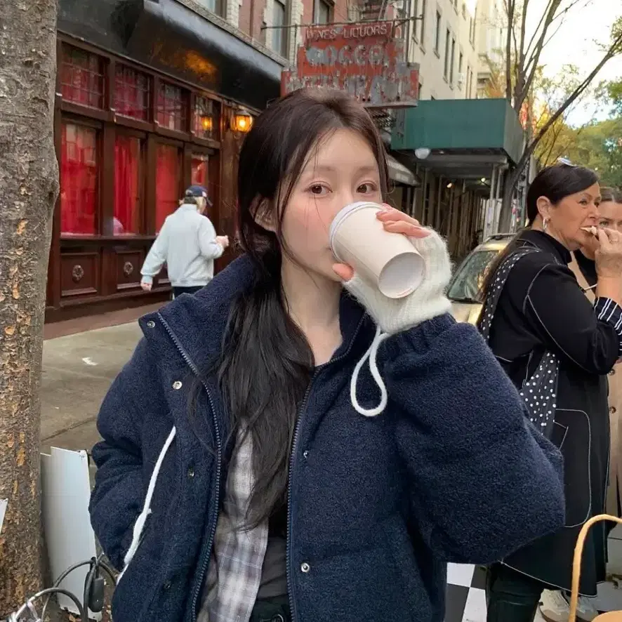 릴리코츠 코우 숏패딩