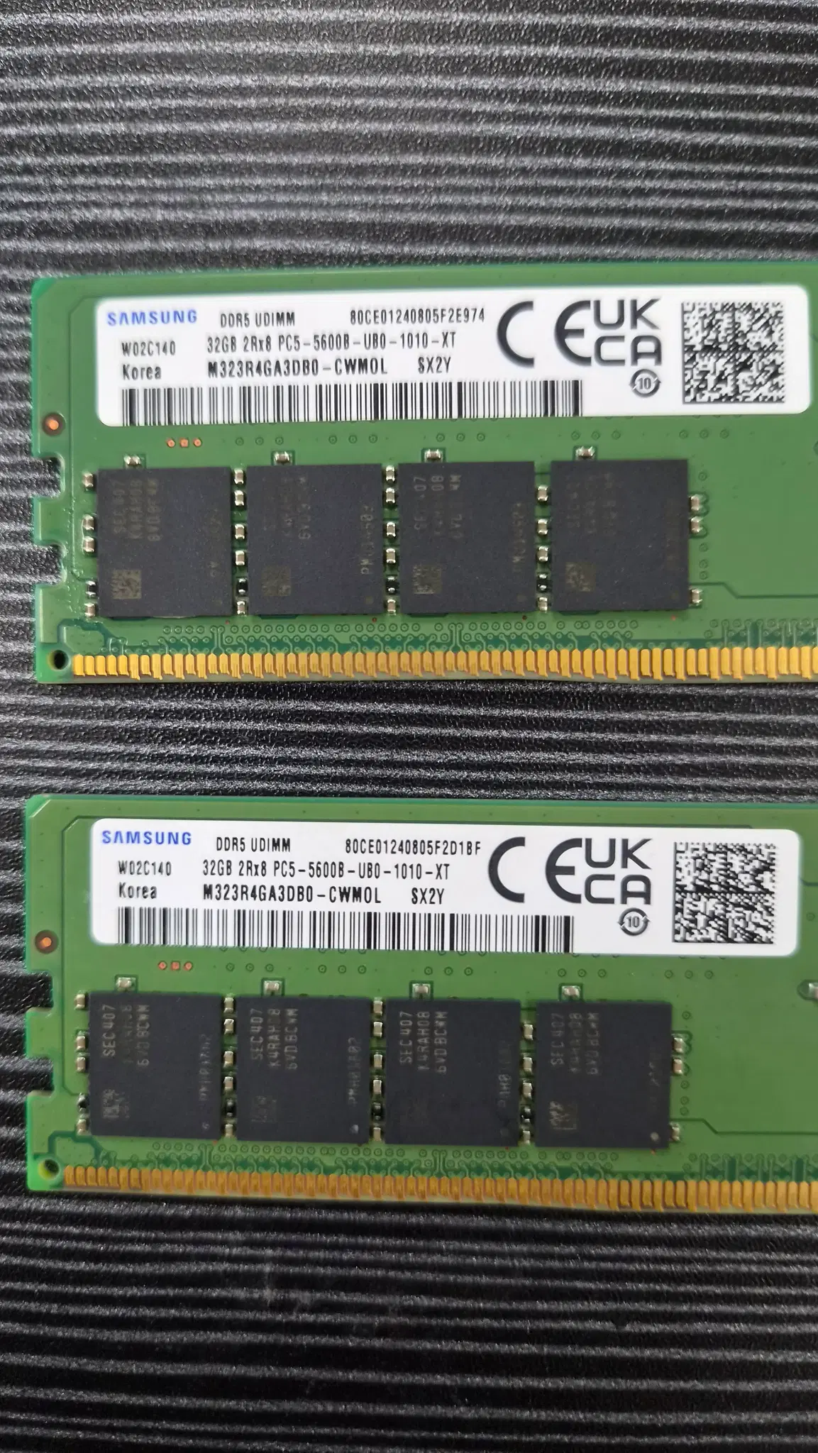 [무료배송] 24년 삼성 DDR5 64GB 32G 2개 세트 5600MHz 고성능 메모리