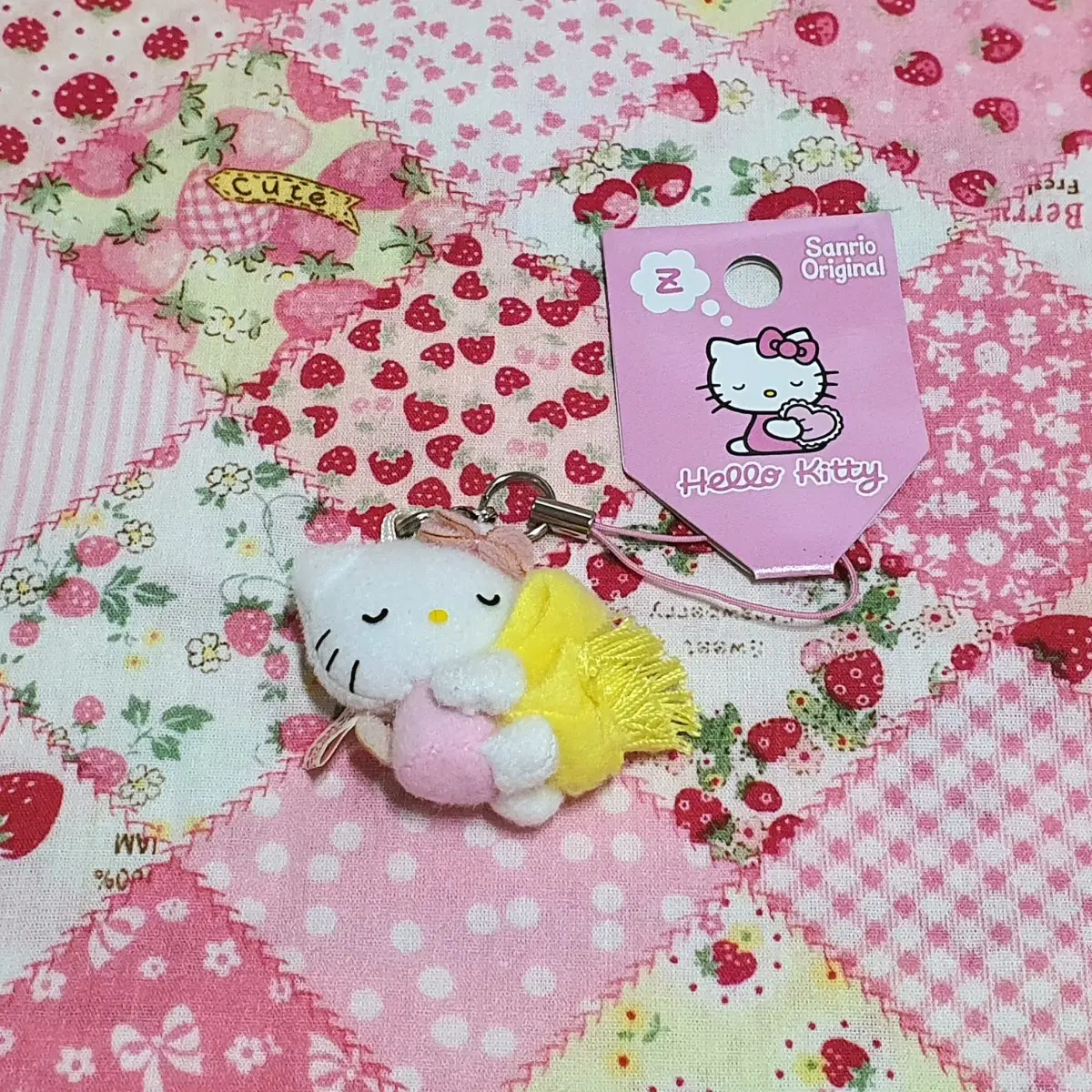 고전 키티 미니 인형 키링