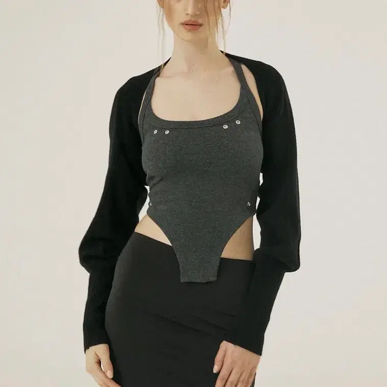 쓰리타임즈 베카탑 차콜 S