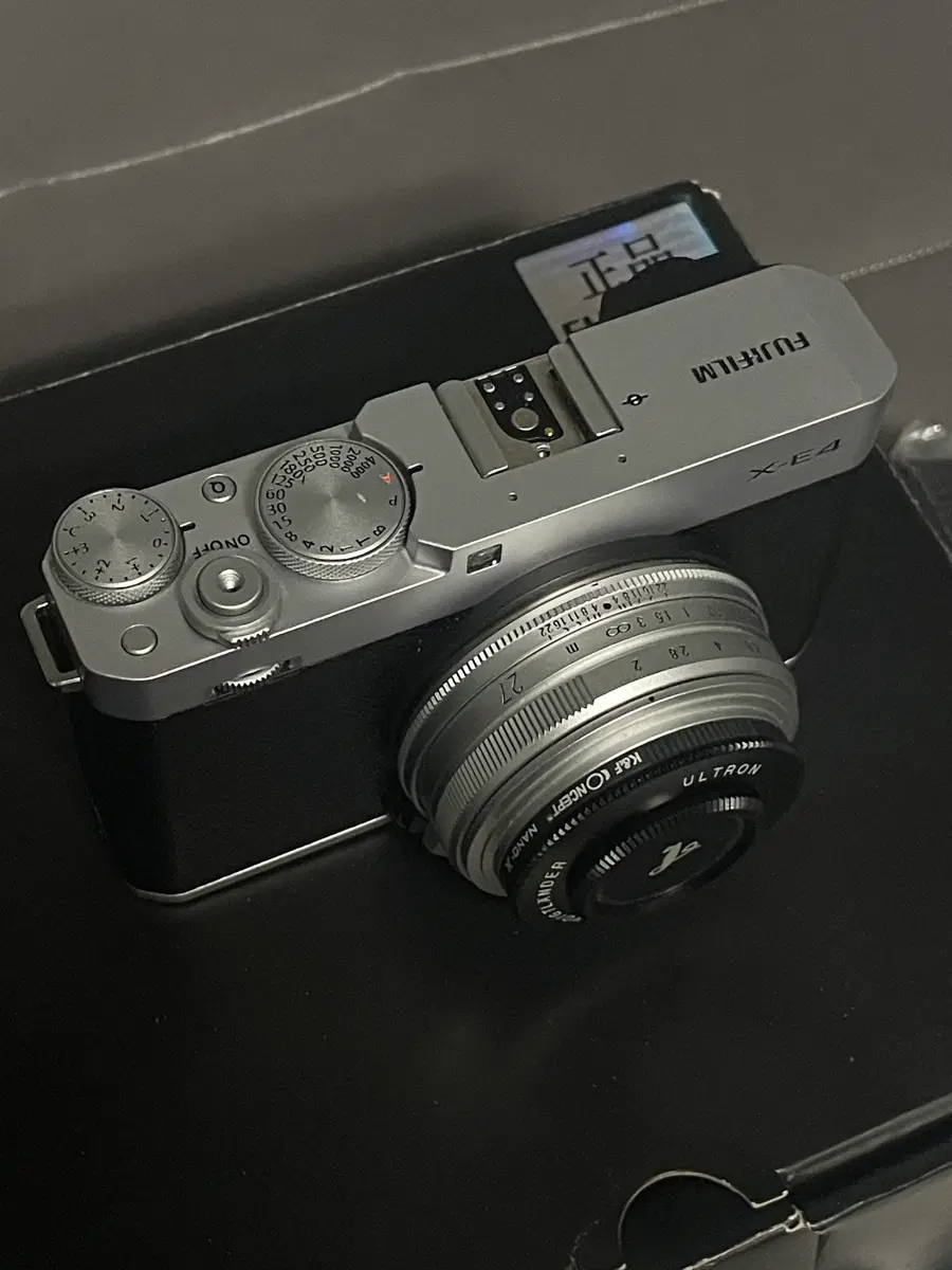 보이그랜더 27mm 후지마운트 실버 블랙 팝니다