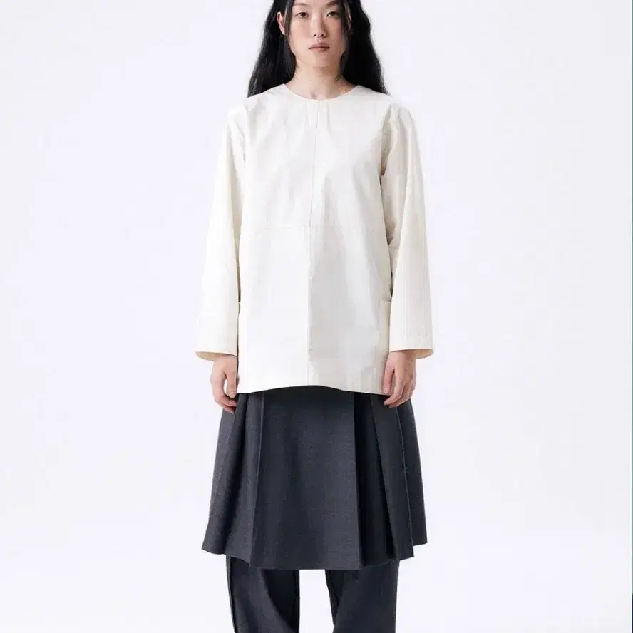 할로미늄 리본 smock