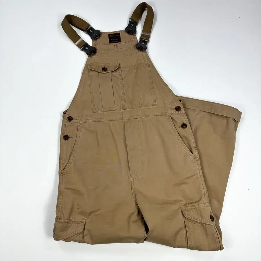 VTG 빈티지 재팬 베이지 오버롤 멜빵바지 (S)