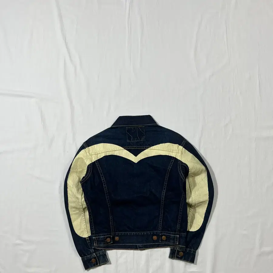 90s 에비수 evisu no2 빅로고 셀비지 데님 트러커 자켓