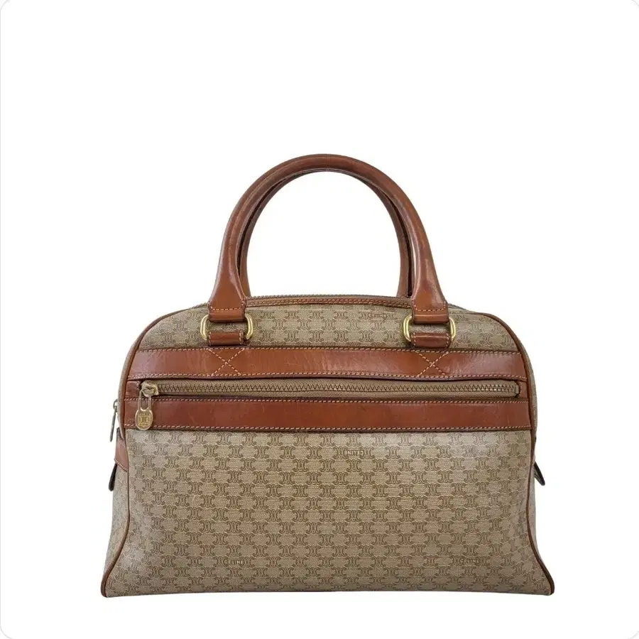 정품 셀린느(CELINE)빈티지 베이지 마카담(Macadam) 토트/보스턴백