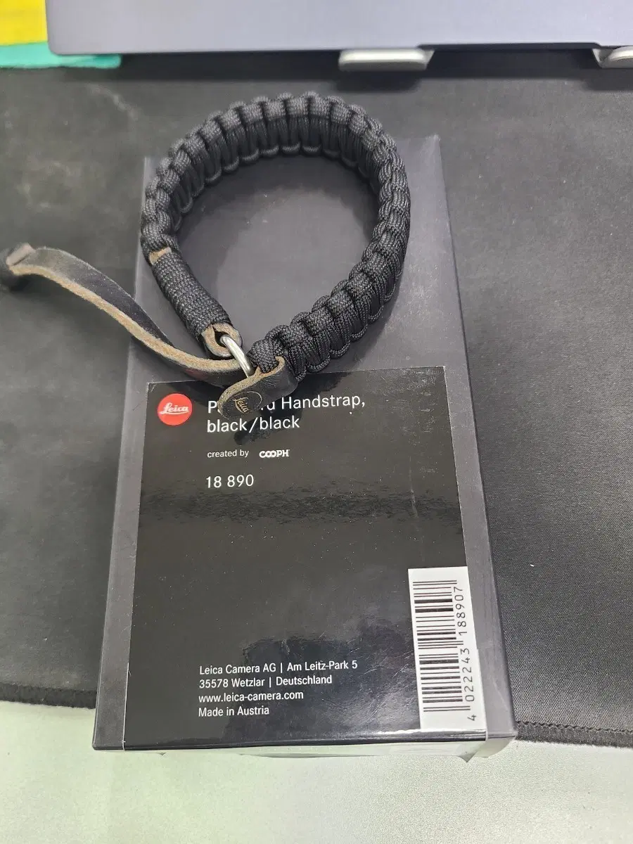 라이카 Cooph Leica Paracord Strap (Black)팔아요