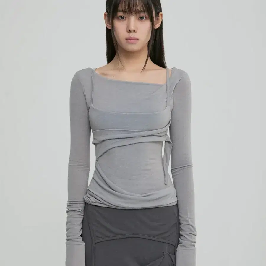 플레어업 레이어드 뷔스티에 롱슬리브